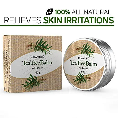 TEA TREE OIL BALM -100% All Natural | Great Cream for Soothing Irritations like Eczema Chamuel Au supplements