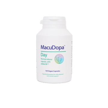 Macudopa Day Capsules 700mg Proprietary Blend, 63% HPLC standardised Levodopa. 120 Veggie Capsules MacuDopa Au supplements