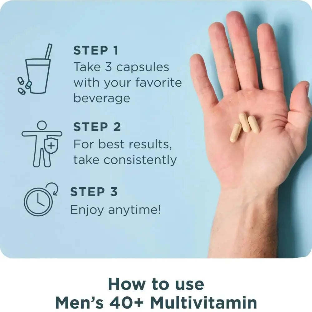 Ancient Nutrition, Multivitamin Mens 40 Plus 3 Day, 90 Count Ancient Nutrition Au supplements