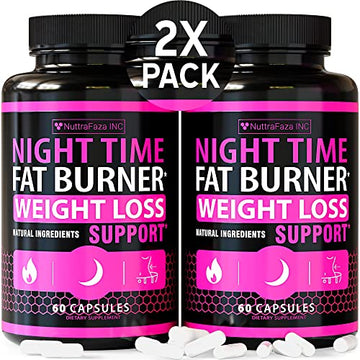 NuttraFaza INC (2 Pack) Night Time Weight Loss Pills for Women Belly Fat Burner NuttraFaza INC Au supplements