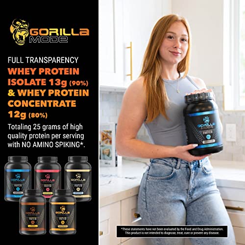 Gorilla Mode Premium Whey Protein - Chocolate / 25 Grams of Whey Protein Isolate Gorilla Mind Au supplements