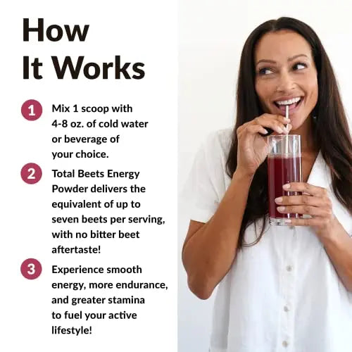 FORCE FACTOR Total Beets Beet Root Powder with Energy, NO3-T Nitrates to Support Force Factor Au supplements