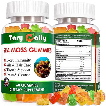 Tary Nally Sea Moss Gummies, Organic Irish Sea Moss Gummies for Adults & Kids Tary Nally Au supplements