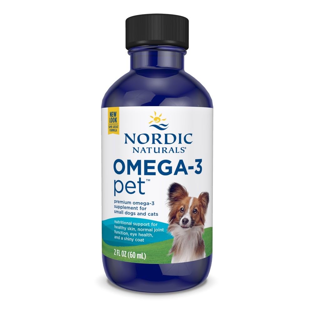 Nordic Naturals Omega-3 Pet Bundle - 2 oz Omega-3 Fish Oil for Small Dogs & Cats, 8 oz Pet Cod Liver Oil Promotes Heart, Skin, Coat, & Immune Health Nordic Naturals Au supplements