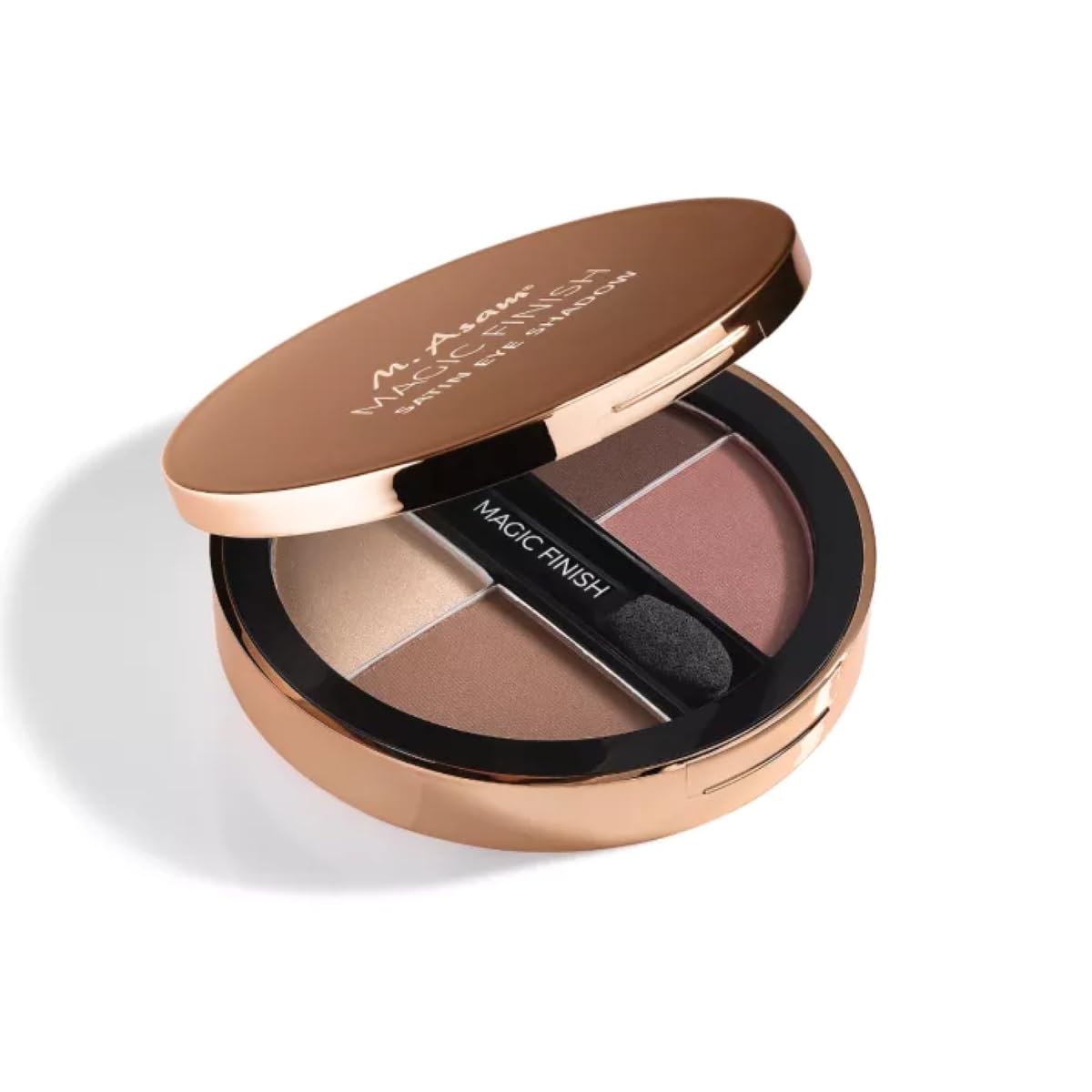 M. Asam MAGIC FINISH Eyeshadow Palette Satin Eyeshadow No. 1-4-in-1 make-up with hyaluronic acid, ultra-fine pigments, satin finish & intense color, case with mirror & applicator, 4 x 0.08 Oz M. Asam Au supplements