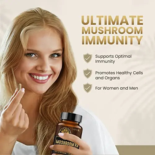 HPD Rx Mushroom Rx Organic Mushroom Extract Blend Max Immunity Dose, Lion’s Mane HPD Rx Au supplements