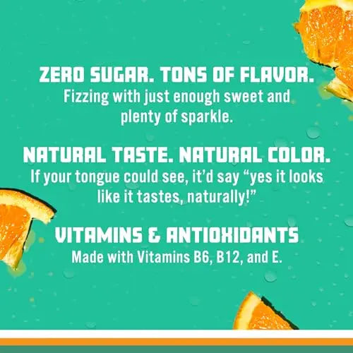 Sparkling Ice, Orange Mango Sparkling Water, Zero Sugar Flavored Water, with Vitamins Sparkling ICE Au supplements