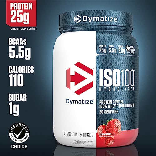Dymatize ISO100 Hydrolyzed Protein Powder, 100% Whey Isolate Protein, 25g of Protein Dymatize Au supplements