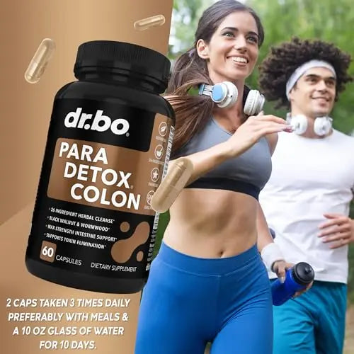 Colon Cleanse Pills Body Detox - Intestinal Guard Cleanser for Stomach - Natural Weight DR. BO Au supplements