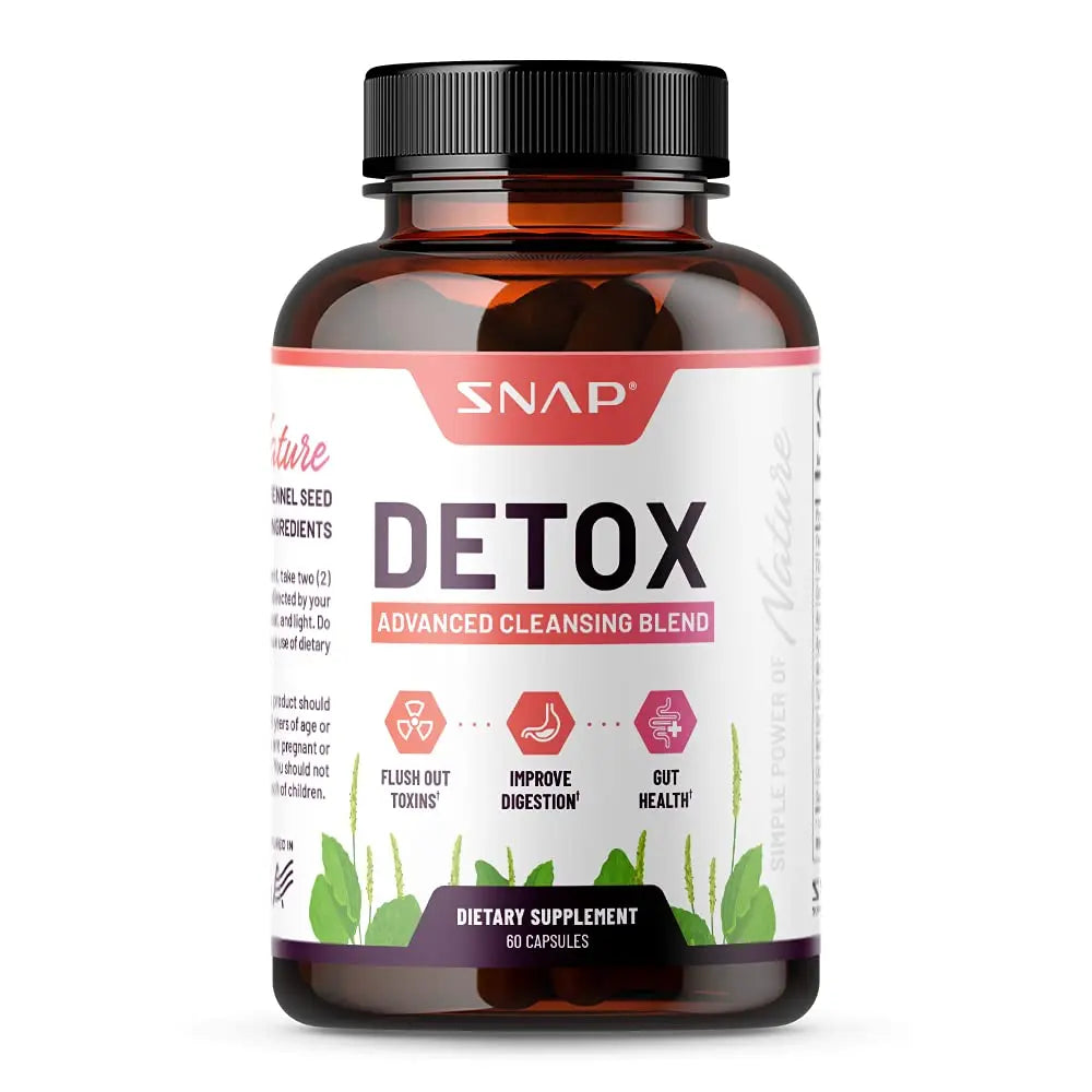 Snap Supplements Detox Cleanse Capsules - Advanced Blend for Full Body Detox & Cleans Snap Supplements Au supplements