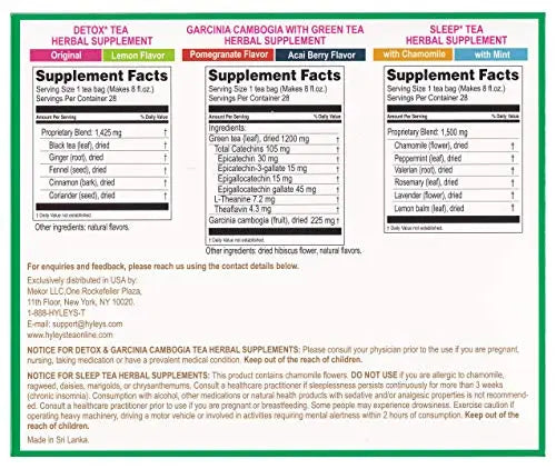 Hyleys Detox Tea for Cleanse - 28 Day Kit - 84 Tea Bags - Gift Gift For Mom For Mom HYLEYS Au supplements