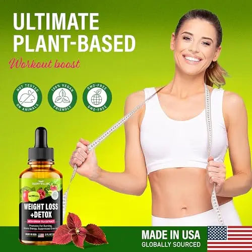 Glory Will Inc Weight Loss Drops Natural Detox Made in USA - Diet Drops for Fat Loss healthsupps.co.uk Au supplements