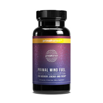 Brain Supplement by Primal Harvest, Primal Mind Fuel Brain Booster for Focus, Energy, Clarity, and Brain Health 30 Capsules Nootropics Brain Support Supplement for Men and Women Primal Harvest Au supplements