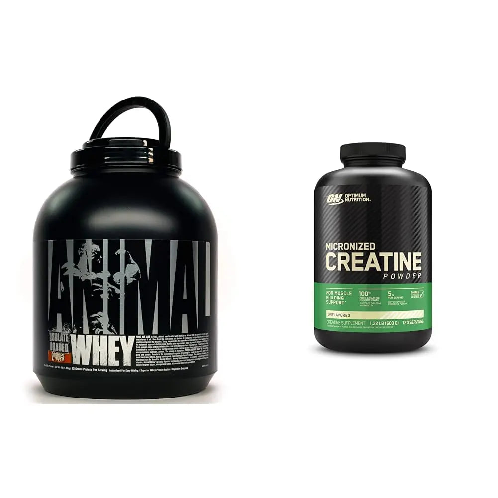 Animal Whey Isolate Protein Powder, Loaded for Post Workout and Recovery & Optimum Animal Au supplements