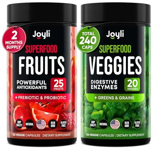Fruits and Veggies Supplement - High Fiber Supplement for Immunity, Gut & Energy JOYLI Nutrition Au supplements
