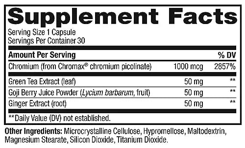 OLLY Combat Cravings, Metabolism & Energy Support Supplement,1000 mcg Chromium OLLY Au supplements
