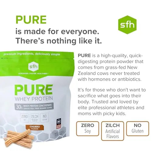 SFH Pure Whey Protein Powder Best Tasting 100% Grass Fed Whey | All Natural SFH Au supplements