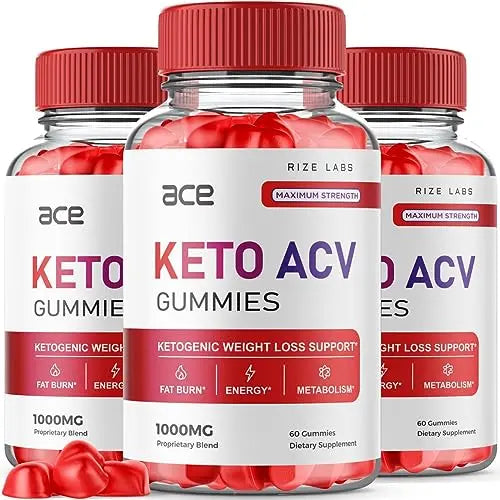 (3 Pack) Ace Keto Gummies - Ace Keto ACV Gummies for Advanced Weight Loss Ace Keto rize labs Au supplements