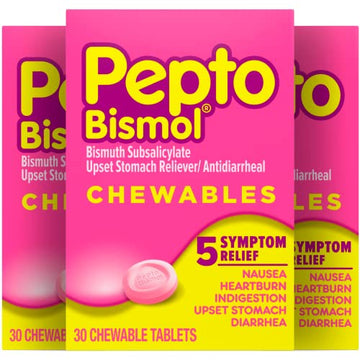 Pepto Bismol Chewable Tablets for Nausea, Heartburn, Indigestion, Upset Pepto Bismol Au supplements
