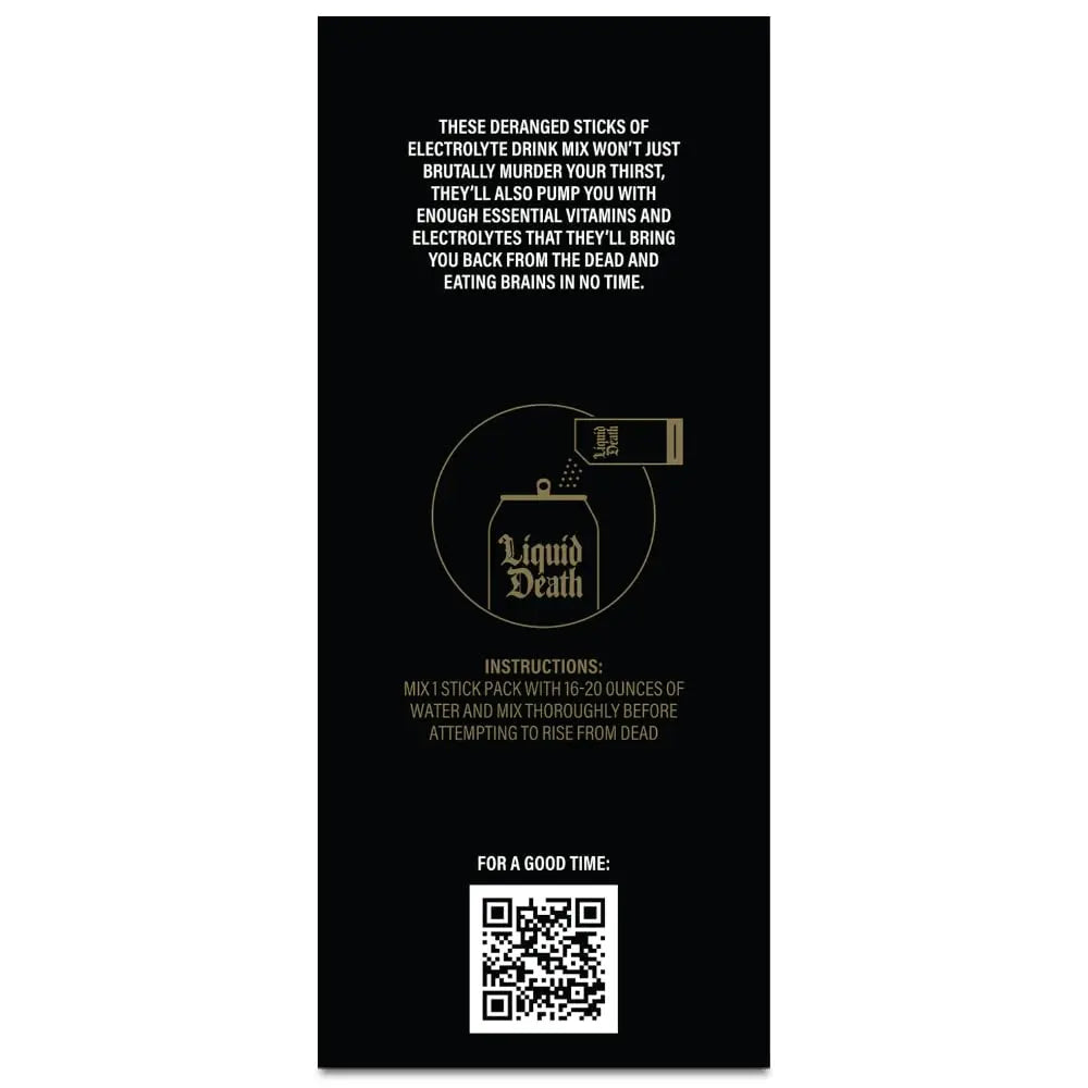 Liquid Death Electrolyte Death Dust - Hydration Powder Packets - 3 Flavors - 12-Stick Liquid Death Au supplements
