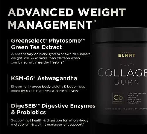 Super Collagen Burn - Premium Multi Collagen for Women w. ACV, Hyaluronic Acid, KSM66 TERRA ELMNT Au supplements