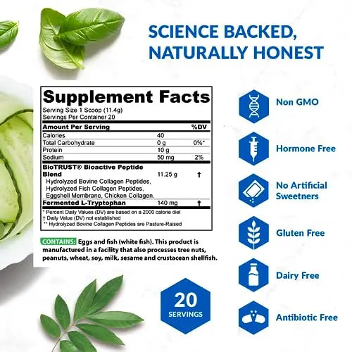 BioTrust Ageless Multi Collagen Peptides Powder – 5 Types (I, II, III, V, X) – Hydrolyzed BioTrust Au supplements
