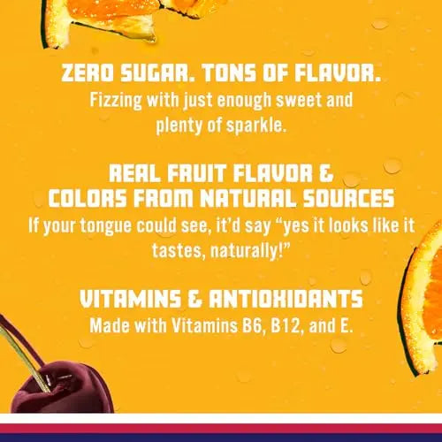 Sparkling Ice, Fruit Punch Sparkling Water, Zero Sugar Flavored Water, with Vitamins Sparkling ICE Au supplements