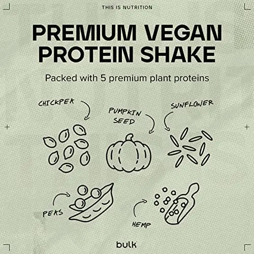 Bulk Gourmet Vegan Protein Powder, Strawberry, 700 g Bulk Au supplements