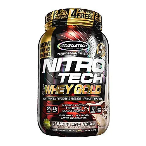 Whey Protein Powder - MuscleTech Nitro-Tech Whey Gold Protein Powder MuscleTech Au supplements