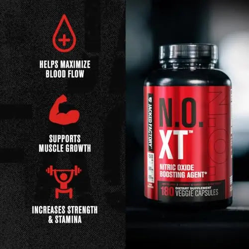 Jacked Factory N.O. XT Nitric Oxide Supplement with Nitrosigine L Arginine, L Citrulline Jacked Factory Au supplements
