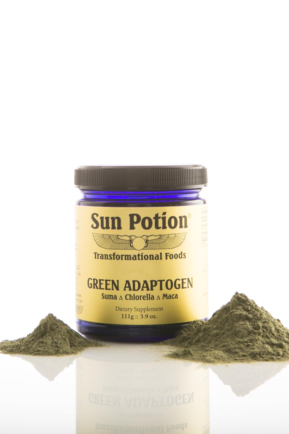Green Adaptogen Superfood Powder | Organic Maca, Suma Root & Chlorella Blend | Plant Based Adaptogenic Herbal Supplement | Nutrient Rich Greens Powder for Smoothies & Daily Wellness | Non-GMO | 111g Sun Potion Au supplements