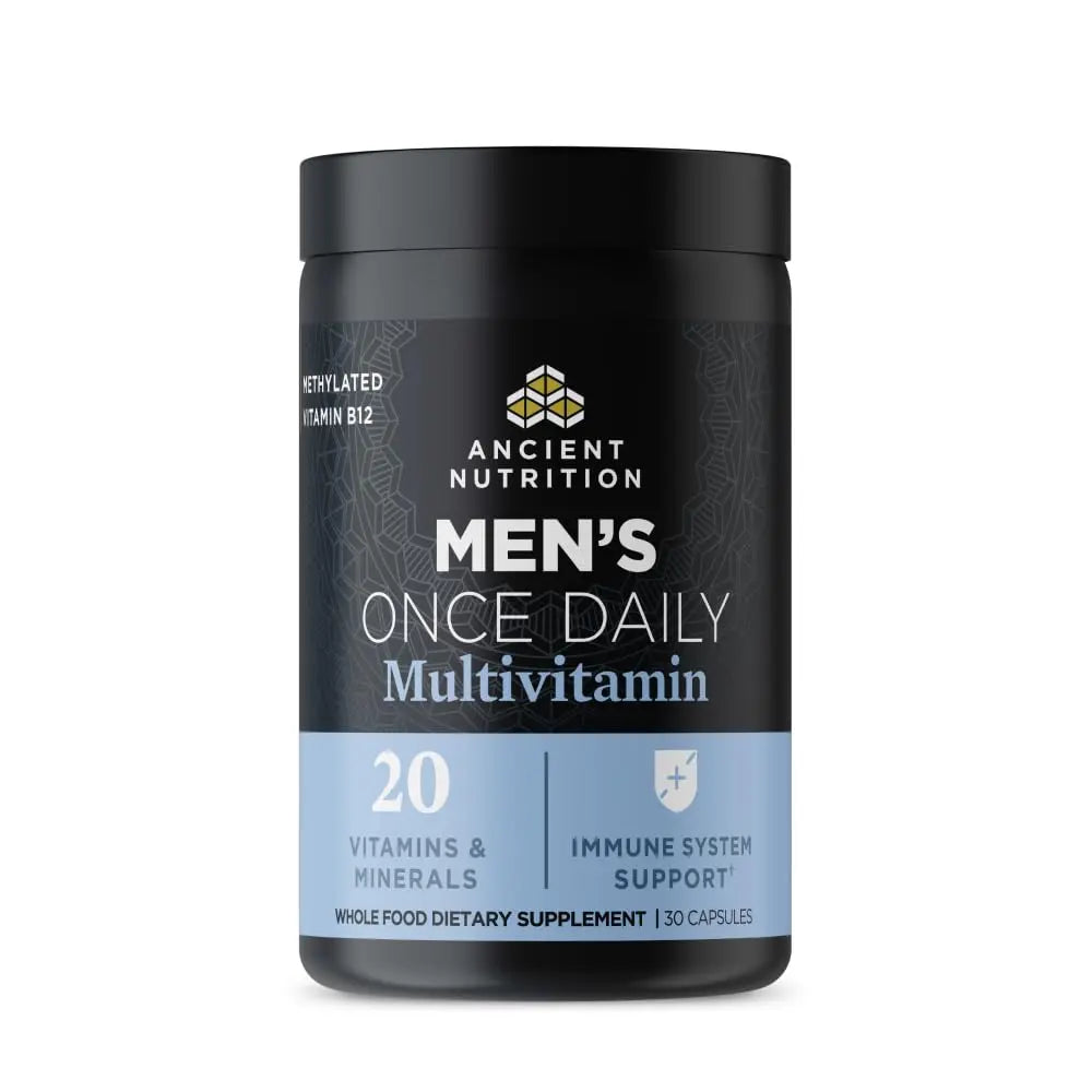 Ancient Nutrition Multivitamin for Men, Ancient Multi Men's Once Daily Vitamin Supplement 30 Ct, Vitamin A, Vitamin B and Vitamin K2, Fenugreek Seed Ancient Nutrition Au supplements
