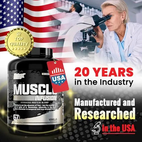 Nutrex Research Whey Protein Powder, Vanilla Muscle Infusion Whey Isolate w/EAA Nutrex Research Au supplements