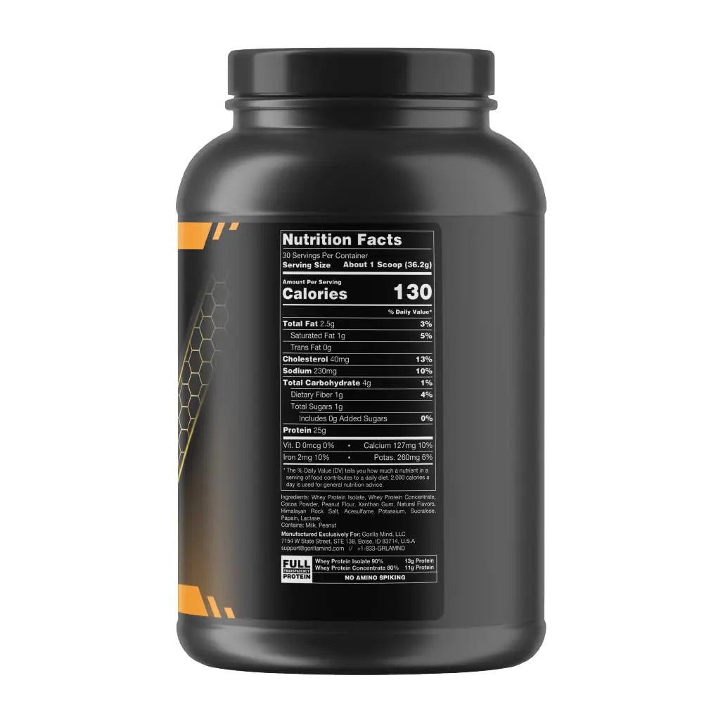 Gorilla Mode Premium Whey Protein - Chocolate Peanut Butter / 25 Grams of Whey Gorilla Mind Au supplements