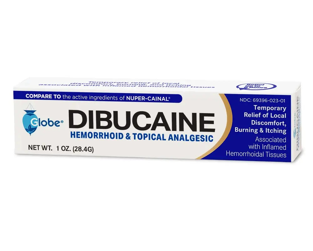 (3 Pack) Globe Dibucaine 1% Hemorrhoid Treatment Ointment - 1 Oz Rapid Numbing Relief, Hemorrhoid Treatment from Itch and Burn Globe Au supplements