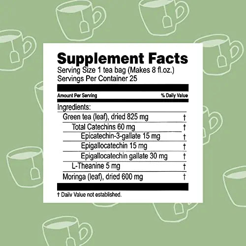 Hyleys Tea Moringa Oleifera with Lemon Flavor - 25 Tea Bags (Miracle Tree Tea) HYLEYS Au supplements