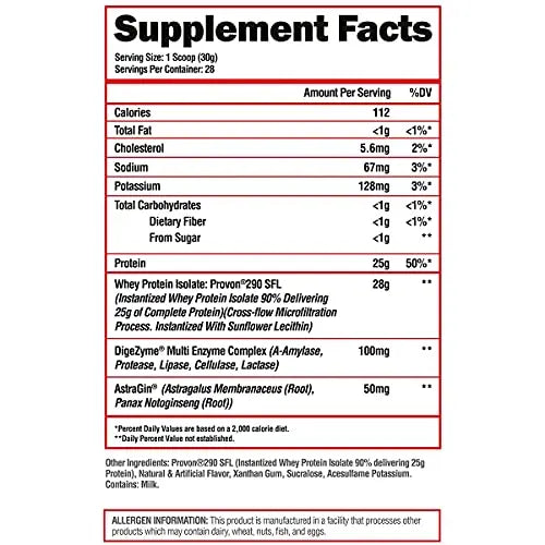 ALPHA LION Superhuman Whey Protein Powder, Great Tasting Pure Whey Protein Isolate ALPHA LION Au supplements