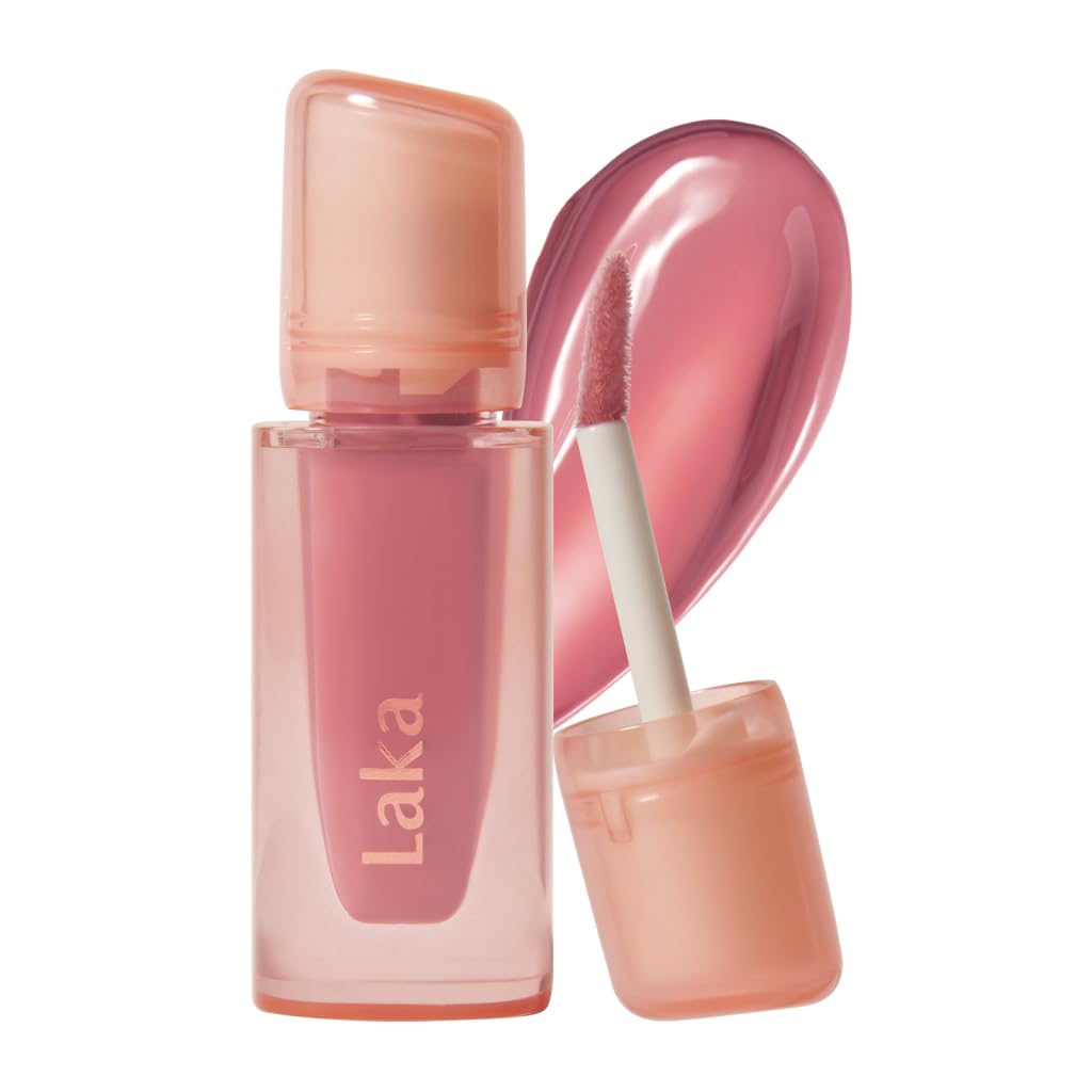 Laka Jelling Nude Gloss, 4.5g/0.15oz, Sheer Hydrating Lip Oil with No Stain, Non-Sticky, Nourishing Gloss for a Glowy Look, K-Beauty (#306 Angelring) Laka Au supplements