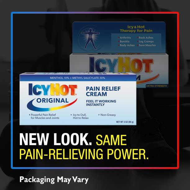 ICY HOT Pain Relieving Cream Extra Strength 3 oz ( Packs of 5) Icy Hot Au supplements