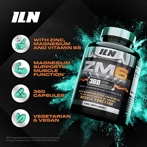 ZM6 - High Strength Zinc Magnesium Supplement - Zinc & Magnesium for Muscle Function Iron Labs Nutrition Au supplements
