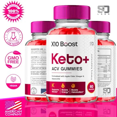 (2 Pack) X10 Boost Keto ACV Gummies Advanced Weight Loss, X10 Boost Keto S.O Labs Au supplements