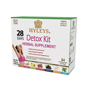 Hyleys Detox Tea for Cleanse and Weight Loss - 28 Day Kit - 84 Tea Bags (9 Pack) HYLEYS Au supplements