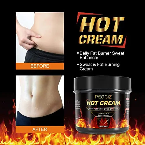 Hot Sweat Cream, Fat Burning Cream for Belly, Natural Sweat Enhancer Cream for Men Mcukv Au supplements