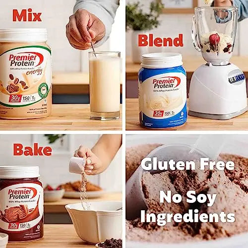 Premier Protein Powder, Vanilla Milkshake, 30g Protein, 1g Sugar, 100% Whey Protein Premier Protein Au supplements