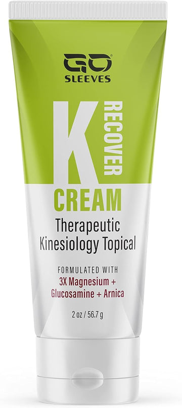 Go Sleeves Sports Recovery Cream - Concentrated Muscle and Joint Recovery Lotion – Magnesium Chloride Cream with Arnica for Muscle Pain and Stiffness from Running, Exercise, Backache – 2 Ounces GO SLEEVES Au supplements