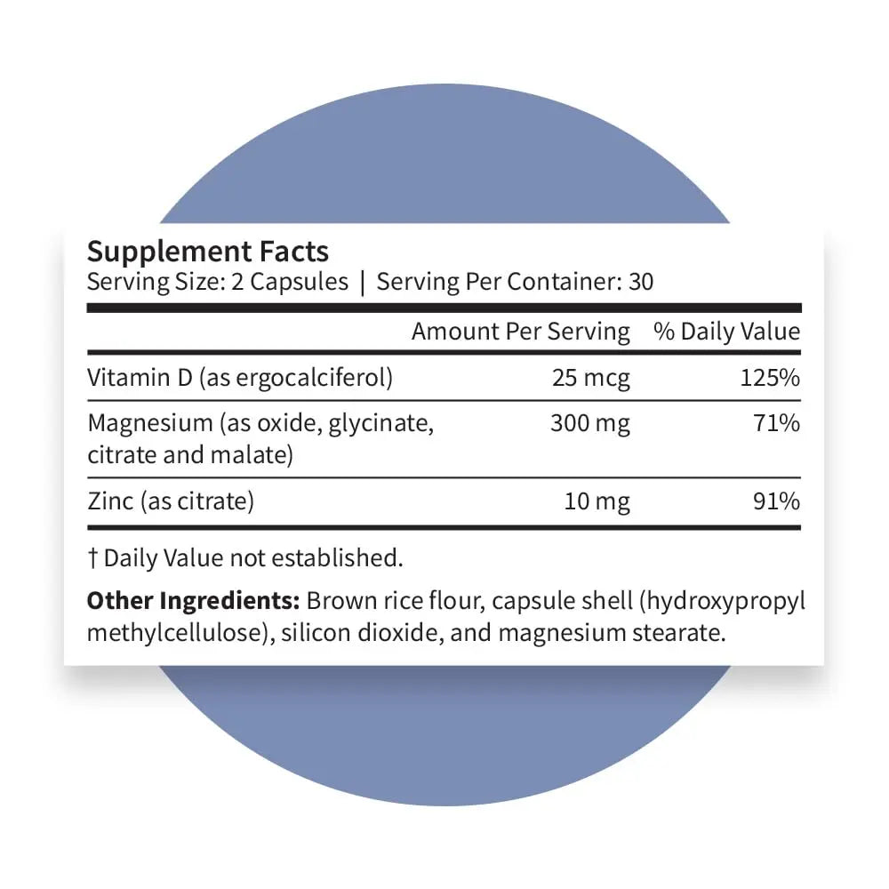 Pattern Wellness Magnesium Complex – Supports Muscle, Bone & Relaxation Health – with Zinc & Vitamin D – Daily Support Formula – 60 Vegan Capsules Pattern Wellness Au supplements