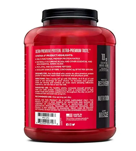 BSN SYNTHA-6 Whey Protein Powder with Micellar Casein, Milk Protein Isolate Powder BSN Au supplements