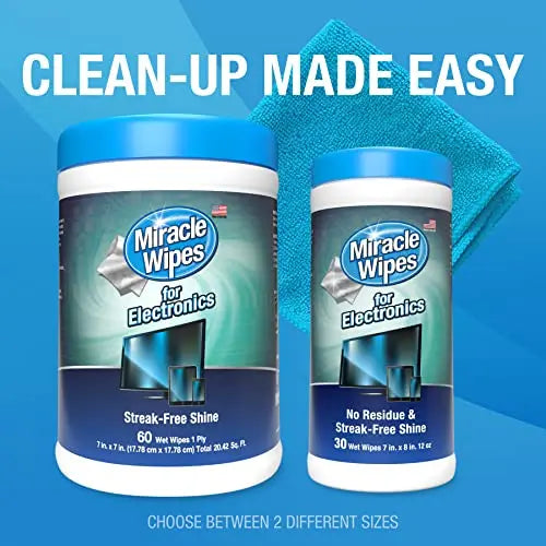 MiracleWipes for Electronics Cleaning - Screen Wipes Designed for TV, Phones, Monitors Miracle Brands Au supplements