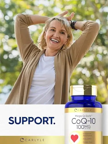 Carlyle CoQ10 100mg | 240 Softgels | Mega Q-Sorb Coenzyme Q-10 | with Black Pepper Carlyle Au supplements