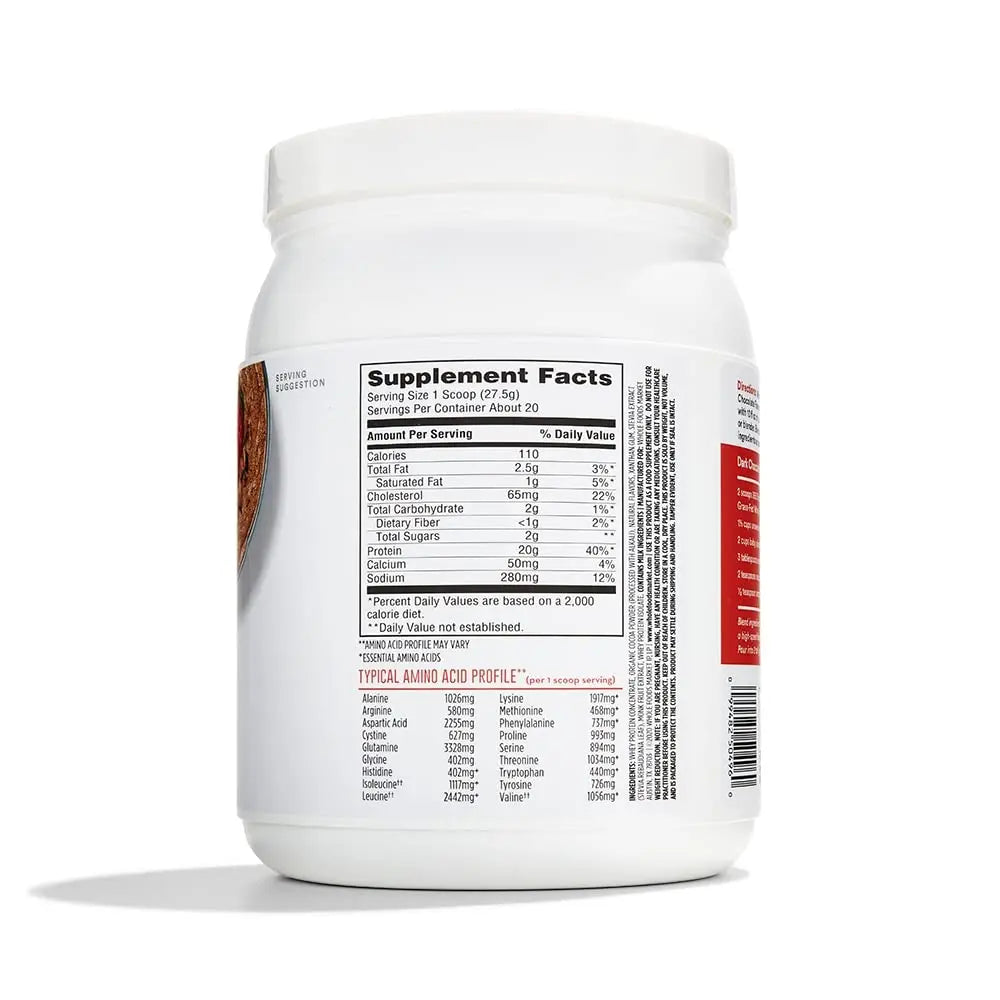 365 by Whole Foods Market, Chocolate Grass Fed Whey Protein, 19.4 Ounce 365 by Whole Foods Market Au supplements